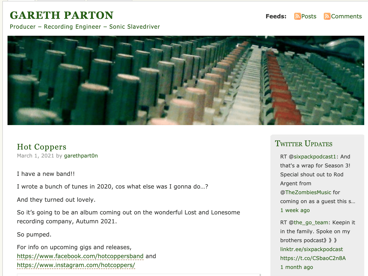 Gareth Parton Website