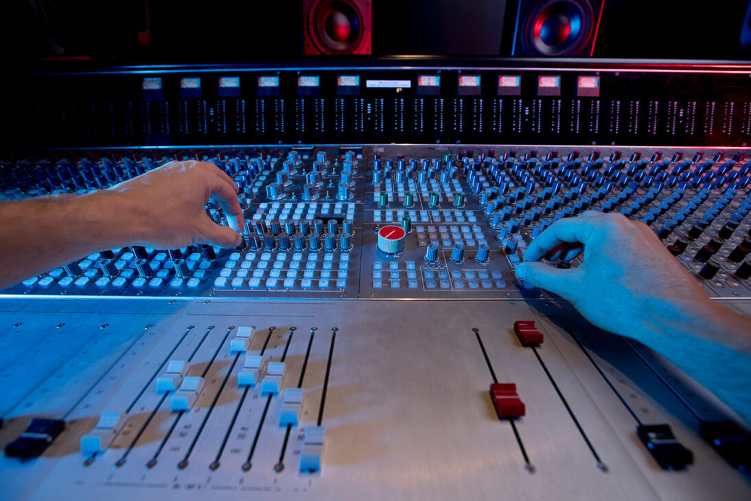 Hands on Audio Desk. SAE Brisbane campus