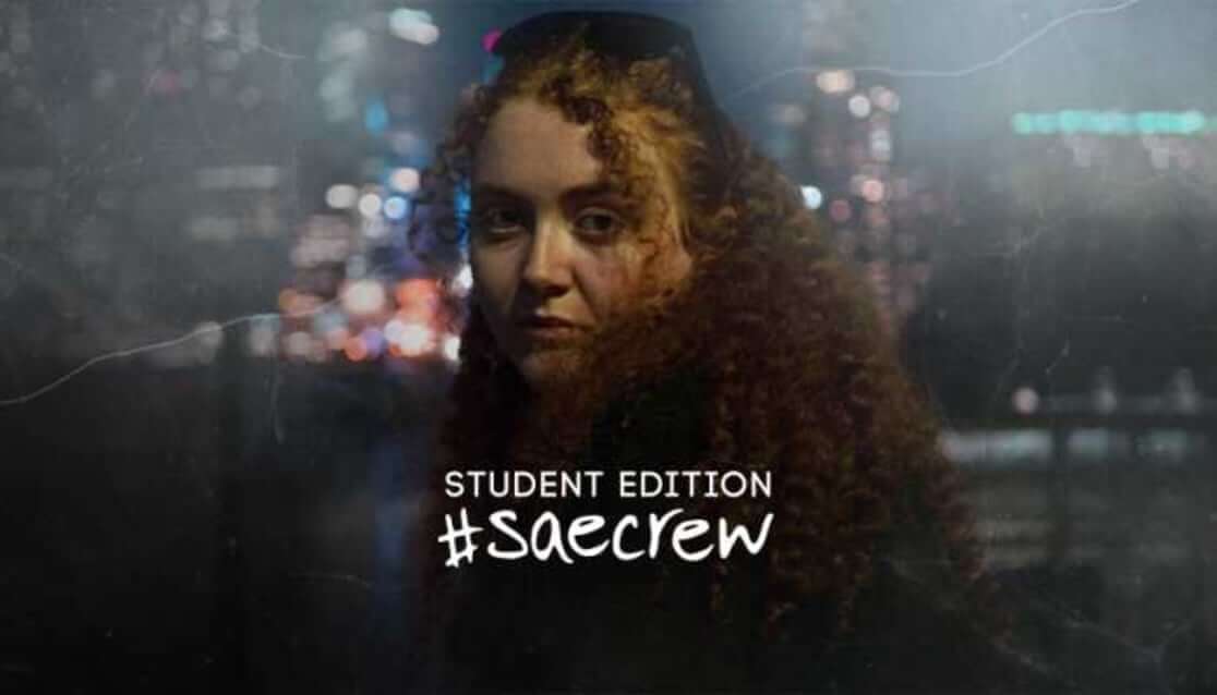 Woman with curly hair. Text reads Student Edition #SAECrew. Paris Williams