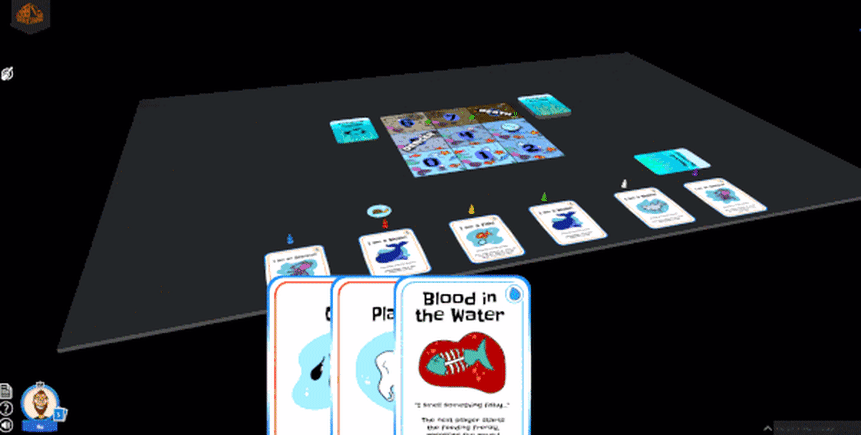 Gif of a card game
