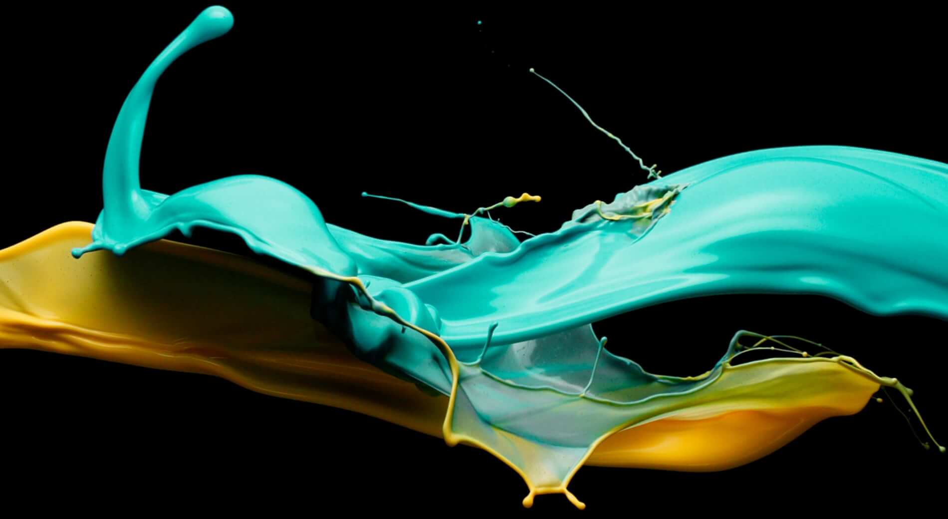 paint-background Blue and Yellow Paint splashes