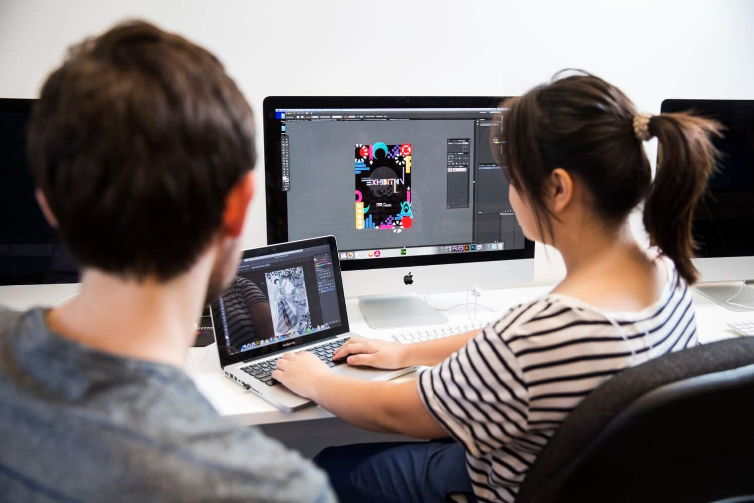 Students Designing on Computer