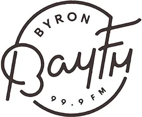 Text: Byron Bay FM 99.9 FM