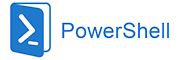 Powershell logo - blue and white