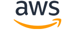 Amazon Web Services logo - black and orange