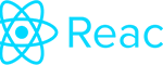 React logo - light blue