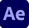 Adobe After Effects brand icon logo. Text reads: Ae