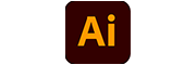 Adobe Illustrator brand icon logo. Text reads: Ai