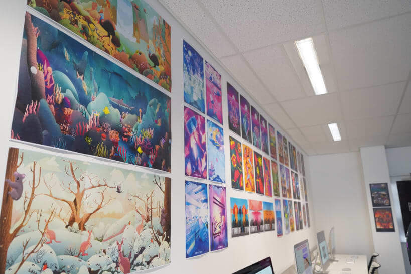 SAE Design student wall