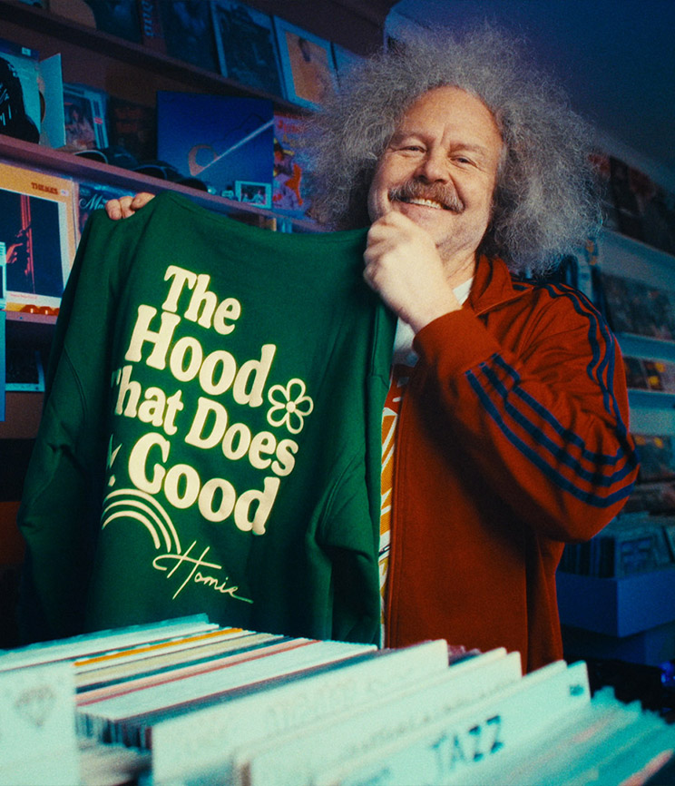 Still image from video commercial - 'Hoodies for Homelessness'