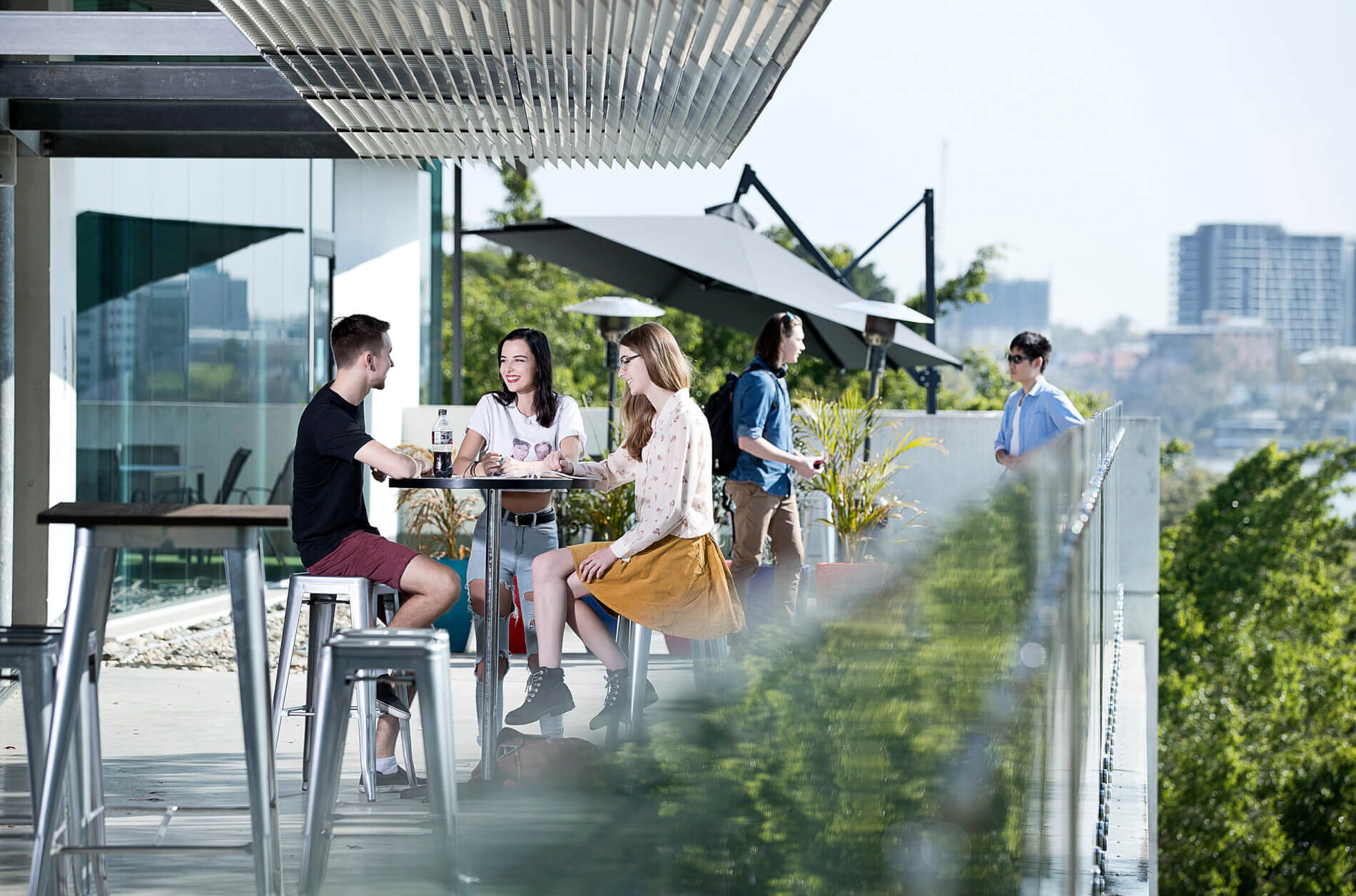 Brisbane Students in Common Area