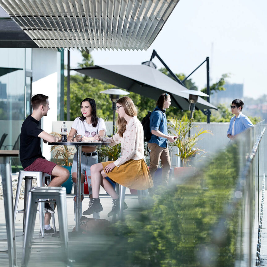 Brisbane Students in Common Area