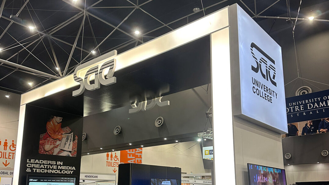 The SAE University College booth at the Perth Careers Expo (1116x628)