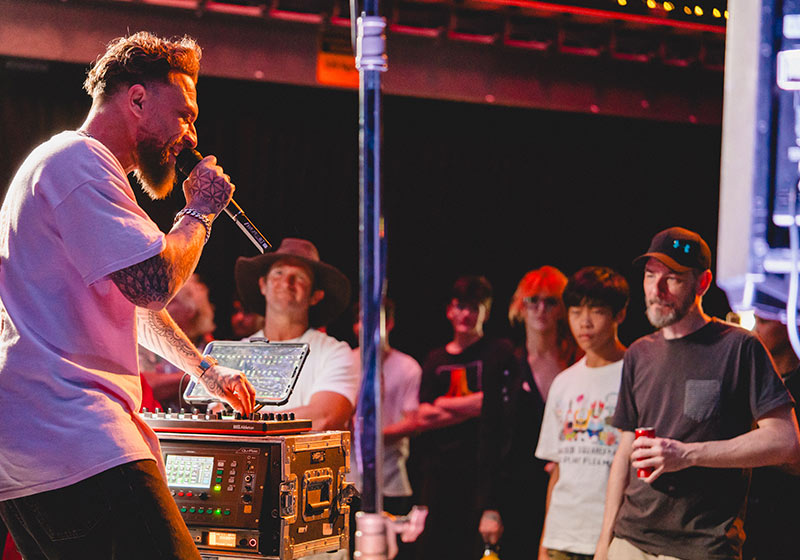 Dub FX live looping demonstration Brisbane